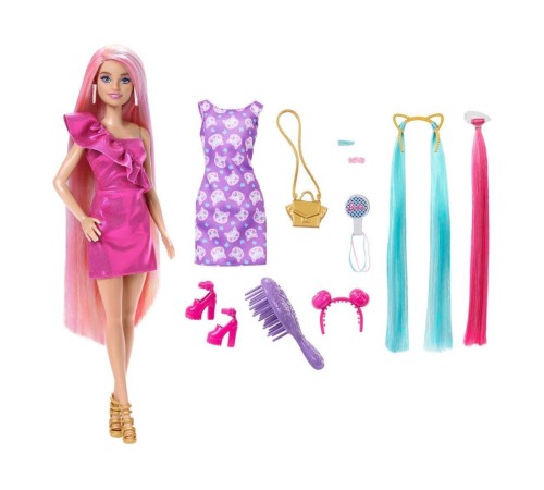 JDC85 Barbie Upuzun Muhteşem Saçlı Bebekler Pembe Saçlı Bebek JDC85 Barbie Upuzun Muhteşem Saçlı Bebekler Pembe Saçlı Bebek