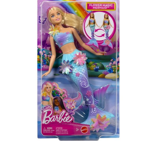 JDM72 Barbie Büyülü Çiçekler Deniz Kızı - Flower Magic Mermaid