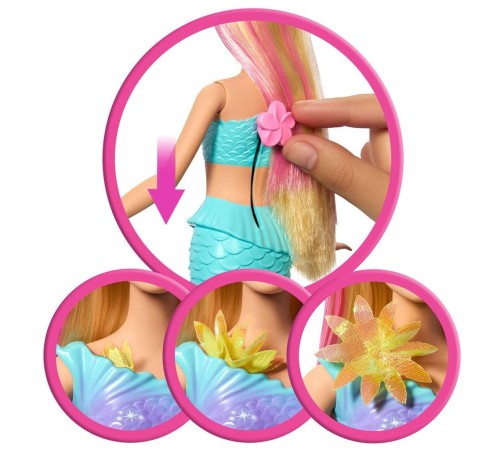 JDM72 Barbie Büyülü Çiçekler Deniz Kızı - Flower Magic Mermaid