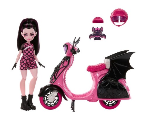 JDR61 Monster High Vamptastic Scooter Draculaura
