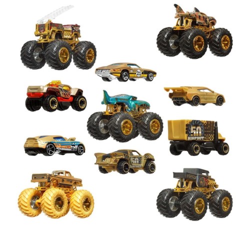 JDW07 Hot Wheels Monster Trucks Bigfoot Trophy Şampiyonları Araba ve Kamyon Çokl JDW07 Hot Wheels Monster Trucks Bigfoot Trophy Şampiyonları Araba ve Kamyon Çokl
