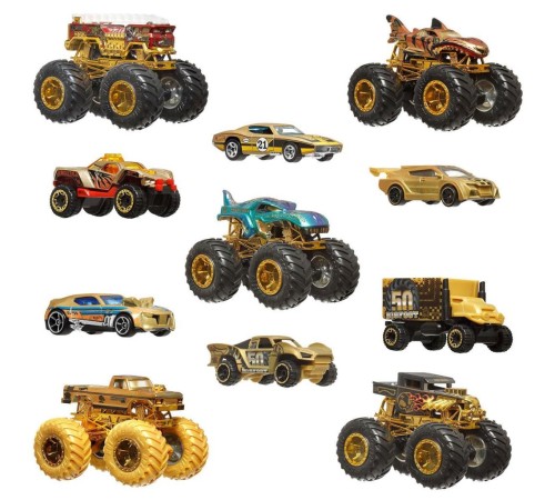 JDW07 Hot Wheels Monster Trucks Bigfoot Trophy Şampiyonları Araba ve Kamyon Çokl JDW07 Hot Wheels Monster Trucks Bigfoot Trophy Şampiyonları Araba ve Kamyon Çokl