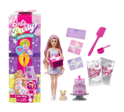 JFG68 Barbie Party Unboxed Köpeğimin Doğum Günü Serisi