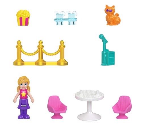 JFV01 Polly Pocket Kedicik Sineması Mini Oyun Seti