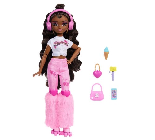 JFX97 Brooklyn-Barbie Dream Besties Paten Partisi Brooklyn Bebek ve Aksesuarları