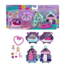 JGM53 Polly Pocket Sevimli Yılbaşı 2li Paket Oyun Seti