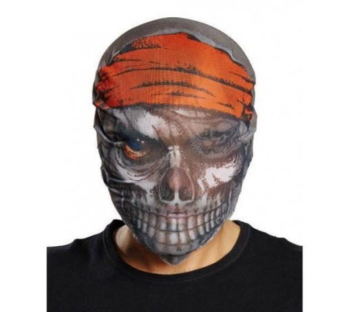 Kafaya Tam Geçmeli Bez Korsan Maskesi - Streç Korku Maskesi - 3D Baskılı Maske Model 4 Kafaya Tam Geçmeli Bez Korsan Maskesi - Streç Korku Maskesi - 3D Baskılı Maske Model 4