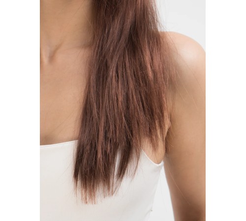 Kahve Renk Uzun Düz Parti Peruğu - Uzun Kahverengi Peruk