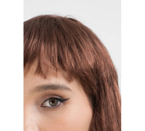 Kahve Renk Uzun Düz Parti Peruğu - Uzun Kahverengi Peruk