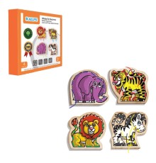 KAL-1019-1020 Chiva, Ahşap İp Geçirme- Safari Hayvanlar