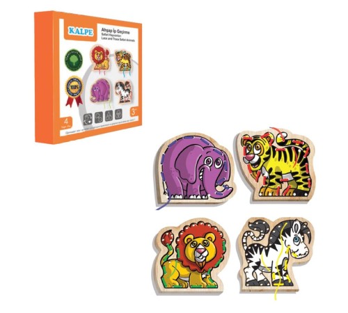 KAL-1019-1020 Chiva, Ahşap İp Geçirme- Safari Hayvanlar KAL-1019-1020 Chiva, Ahşap İp Geçirme- Safari Hayvanlar