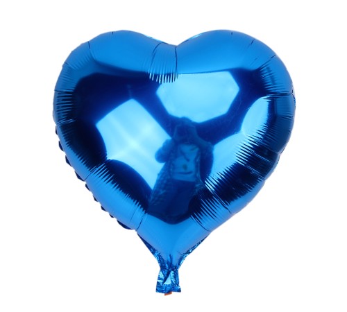 Kalp Balon Folyo Mavi 45 cm 18 inç Kalp Balon Folyo Mavi 45 cm 18 inç