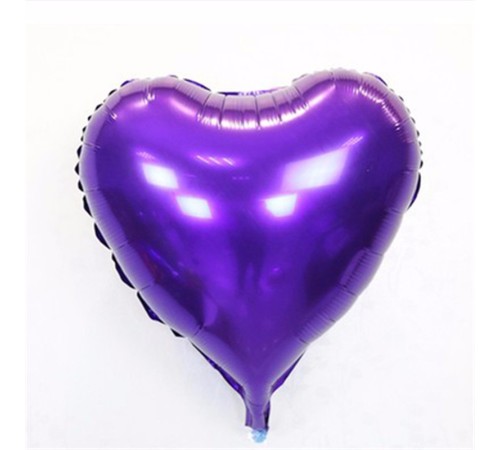 Kalp Balon Folyo Mor 45 cm 18 inç Kalp Balon Folyo Mor 45 cm 18 inç