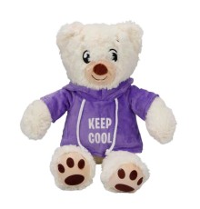 Kapşonlu Peluş Ayı 30 cm.