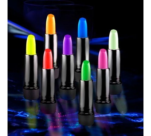 Karanlıkta Parlayan Yanan UV Neon Ruj Yüz Boyama 6 Adet 6 Renk Karanlıkta Parlayan Yanan UV Neon Ruj Yüz Boyama 6 Adet 6 Renk