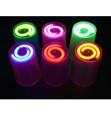 Karanlıkta Yanan Gece Işığı Mega Glow Bardaklar 8 Adet 8.5 x 10.5 cm