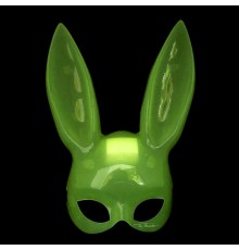 Karanlıkta Yanan Glow Floresan Tavşan Maskesi 32x22 cm