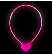 Karanlıkta Yanan Glow Stick Kalp Şekilli Kolye 6 Renk 6 Adet