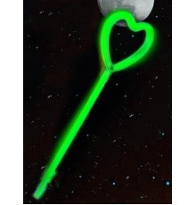 Karanlıkta Yanan Glow Stick Partisi Kalp Şekilli Asa Sopa 6 Renk 6 Adet