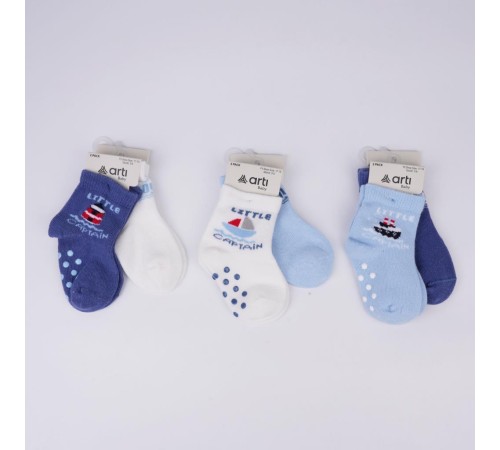 Katamino Filip 2'li Abs'li Erkek Bebek Soket Çorap K44143 Asorti Katamino Filip 2'li Abs'li Erkek Bebek Soket Çorap K44143 Asorti