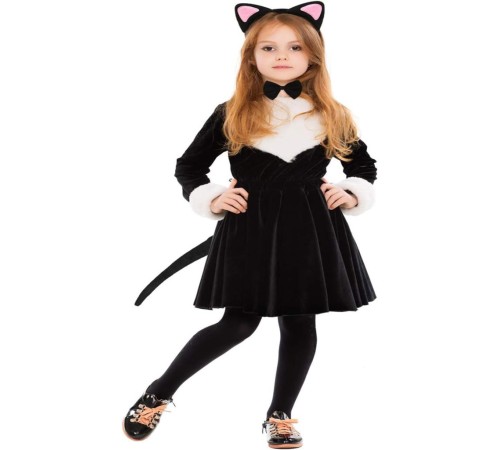 Kedi Kulak Taç Kuyruk ve Papyon 3 lü Set Çocuk Boy Pembe Renk Kedi Kulak Taç Kuyruk ve Papyon 3 lü Set Çocuk Boy Pembe Renk