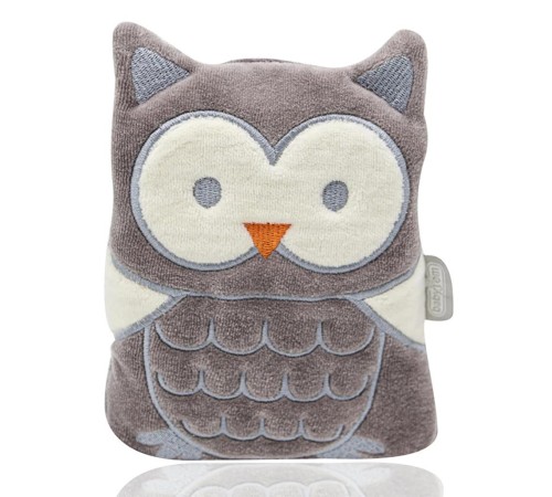 Kiraz Çekirdekli Baykuş Kadife Gaz Yastığı 366 Gri Baykuş