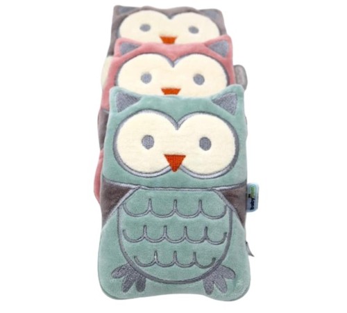 Kiraz Çekirdekli Baykuş Kadife Gaz Yastığı 366 Gri Baykuş