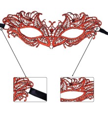 Kırmızı Dantel Masquerade Maskesi 5 No