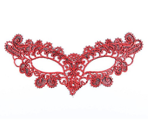 Kırmızı Dantel Masquerade Maskesi 6 No Kırmızı Dantel Masquerade Maskesi 6 No