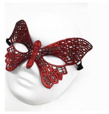 Kırmızı Dantel Masquerade Maskesi 7 No