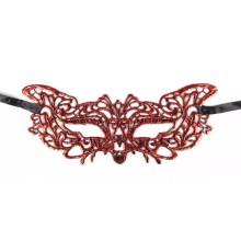 Kırmızı Dantel Masquerade Maskesi 9 No