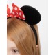 Kırmızı Fiyonklu Minnie Mouse Taç Fare Tacı Kafa Bandı