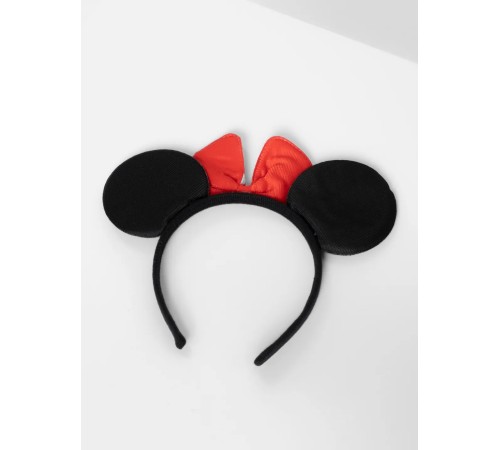 Kırmızı Fiyonklu Minnie Mouse Taç Fare Tacı Kafa Bandı