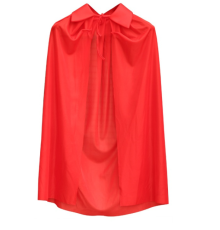 Kırmızı Renk Yakalı Pelerin Çocuk Boy 90 cm