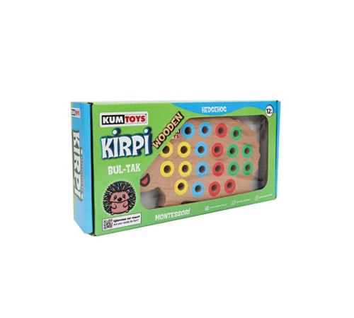 KM5655 Ahşap Kirpi Bultak -Kumtoys KM5655 Ahşap Kirpi Bultak -Kumtoys