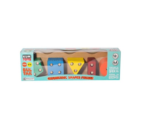 KM5656 Ahşap Beşli Bultak -Kumtoys KM5656 Ahşap Beşli Bultak -Kumtoys