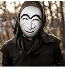 Koreli Hırsız Teatral Hahoe Maskesi - Para Heist Maskesi - Dali Maskesi