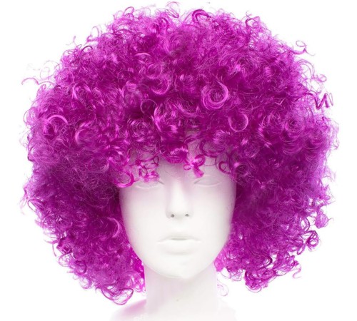 Koyu Mor Renk Violet Afro Bonus Saç Peruk Koyu Mor Renk Violet Afro Bonus Saç Peruk