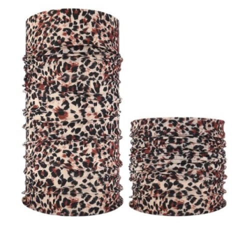 Koyu Renk Leopar Baf Bandana Maske Koyu Renk Leopar Baf Bandana Maske