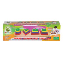 KR006 Woodoy Renkli Geometrik Şekiller -Karsan  Oyuncak