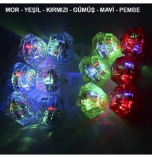 Kristal LED Parti Yüzük Seti (6&#39;lı)