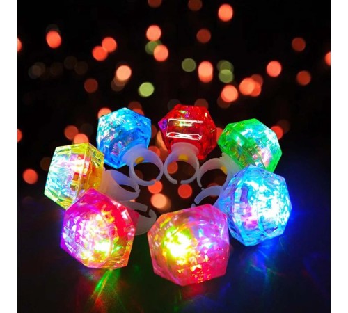 Kristal Tasarımlı Led Glow Işıklı 3 Modlu Mavi Yüzük 3.5 x 5 cm Kristal Tasarımlı Led Glow Işıklı 3 Modlu Mavi Yüzük 3.5 x 5 cm