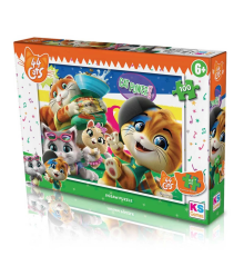 KS Games 44 Cats 100 Parça Puzzle