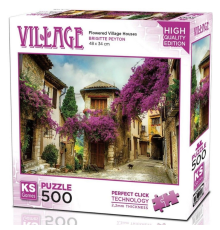 KS Games Flowered Village Houses Puzzle 500 Parça 20062