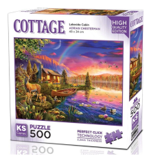 KS Games Lakeside Cabin Puzzle 500 Parça 20063