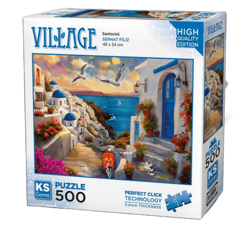 KS Games Santorini Greece Puzzle 500 Parça 20074 KS Games Santorini Greece Puzzle 500 Parça 20074