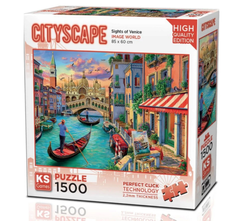 KS Games Sights of Venice Puzzle 1500 Parça 22029 KS Games Sights of Venice Puzzle 1500 Parça 22029