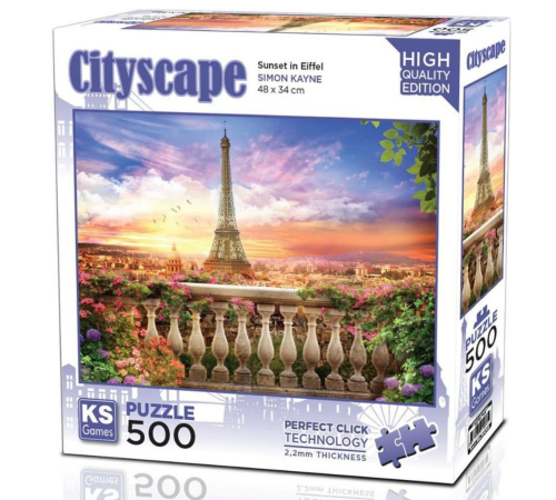 KS Games Sunset in Eiffel Puzzle 500 Parça 20066 KS Games Sunset in Eiffel Puzzle 500 Parça 20066