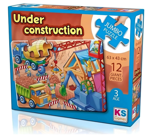 KS Games Under Construction Jumbo 12 Parça Puzzle KS Games Under Construction Jumbo 12 Parça Puzzle