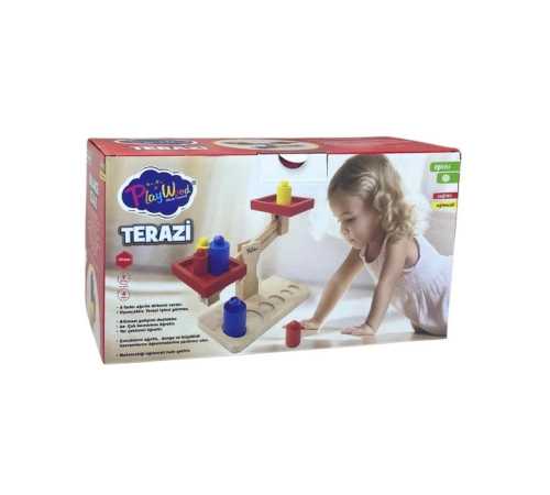 Kutuda Oyuncak Ahşap Terazi Kutuda Oyuncak Ahşap Terazi